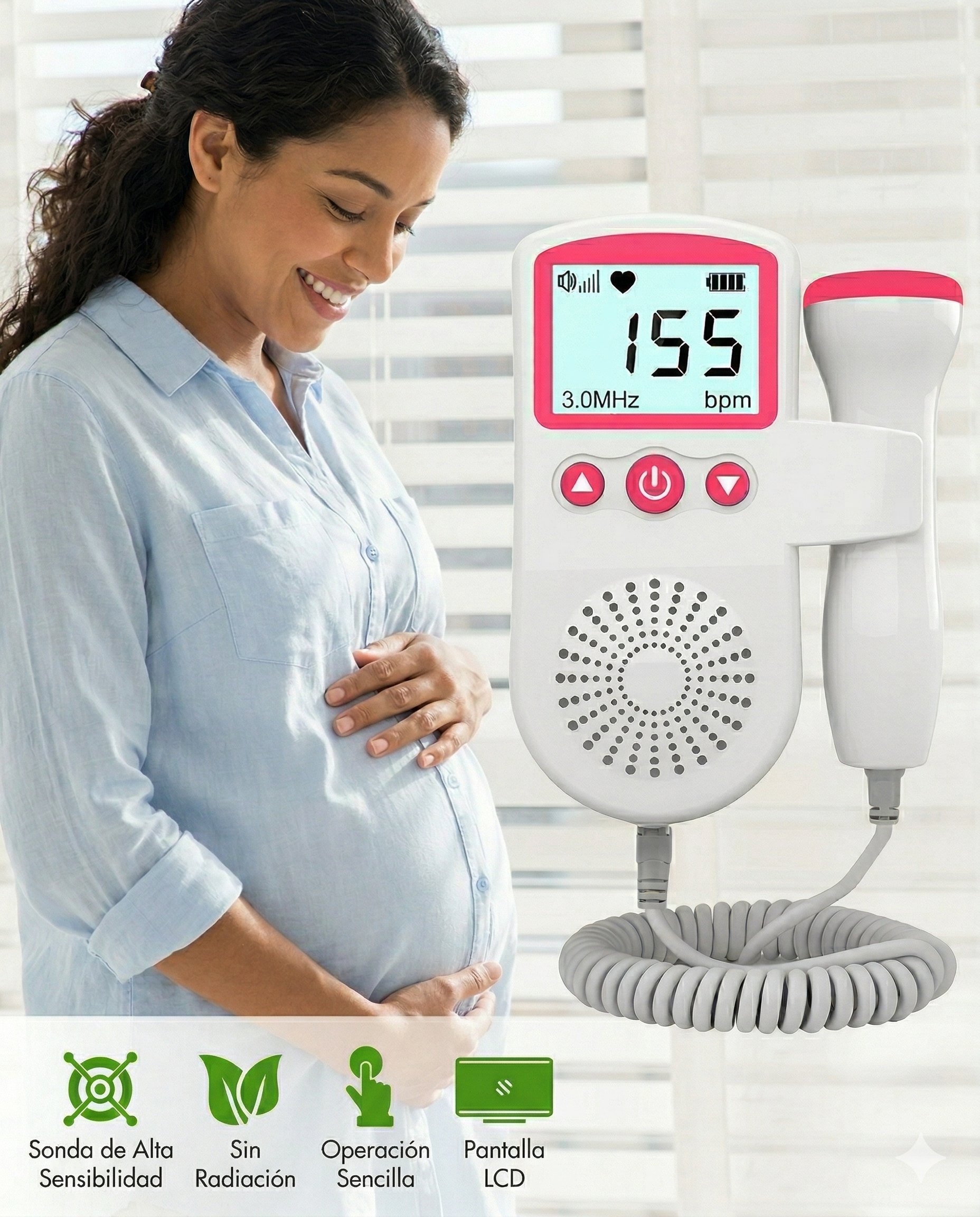 Doppler fetal portátil